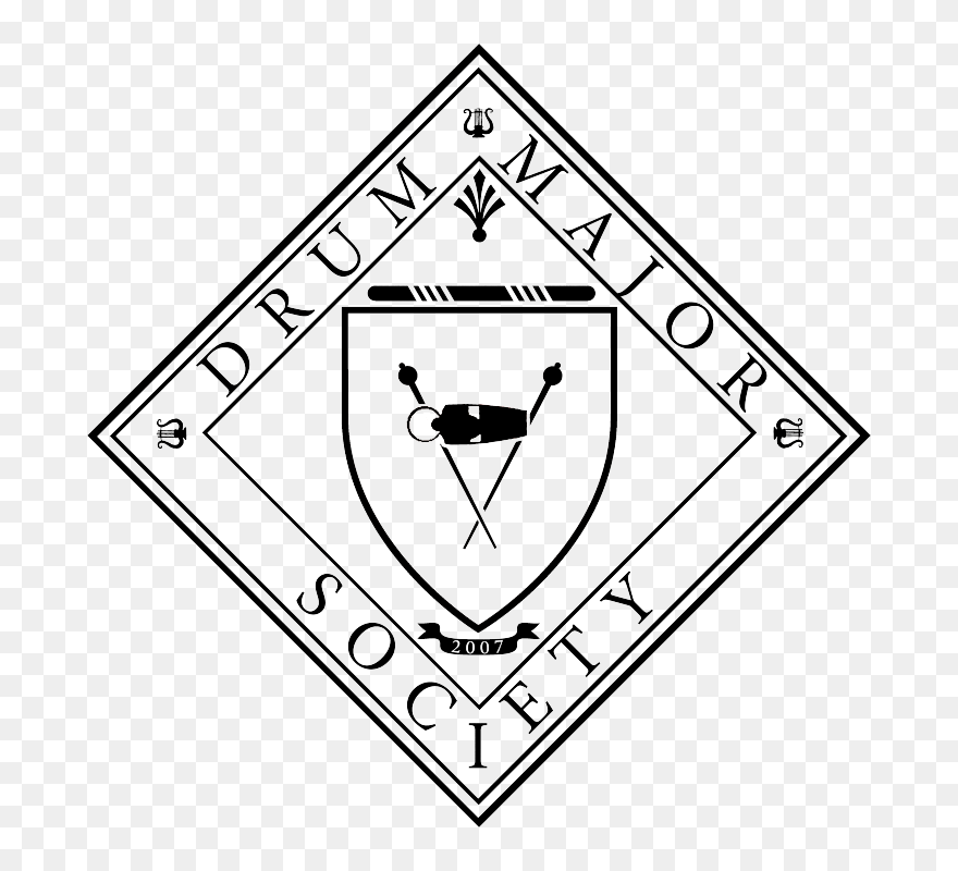 Drum Major Technology Triangle Society - Emblem Clipart