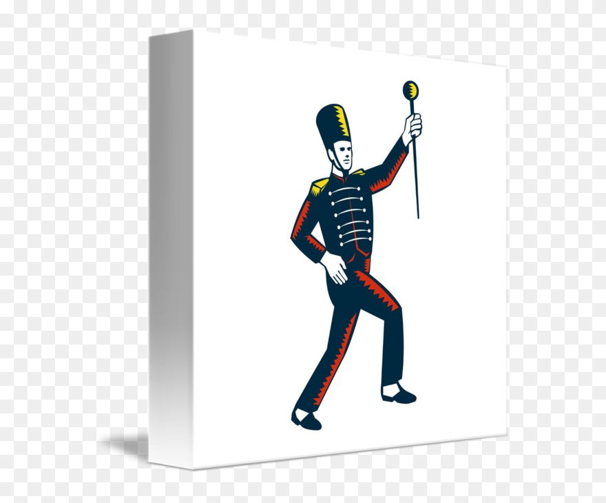 Drawing Bands Drum Major - Drum Major Throwing Clipart