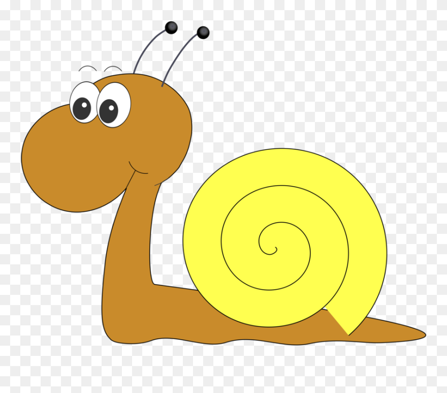 Snail,artwork,yellow - Schnecke Clipart - Png Download