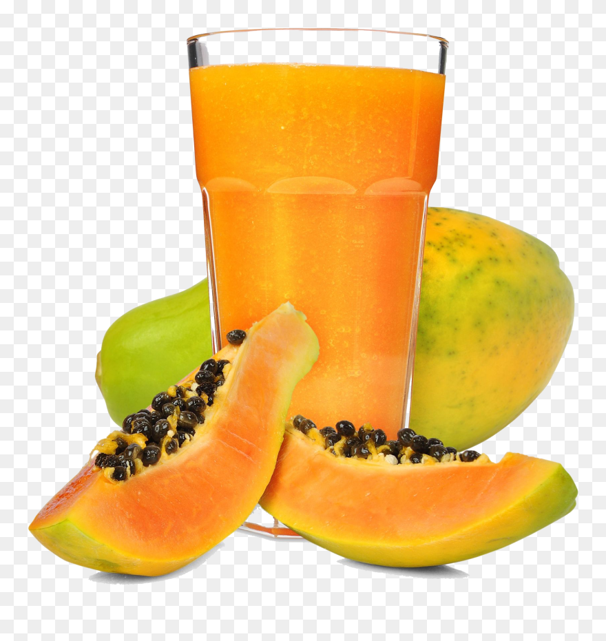 Orange Juice Smoothie Papaya Mango - Papaya Juice Png Clipart