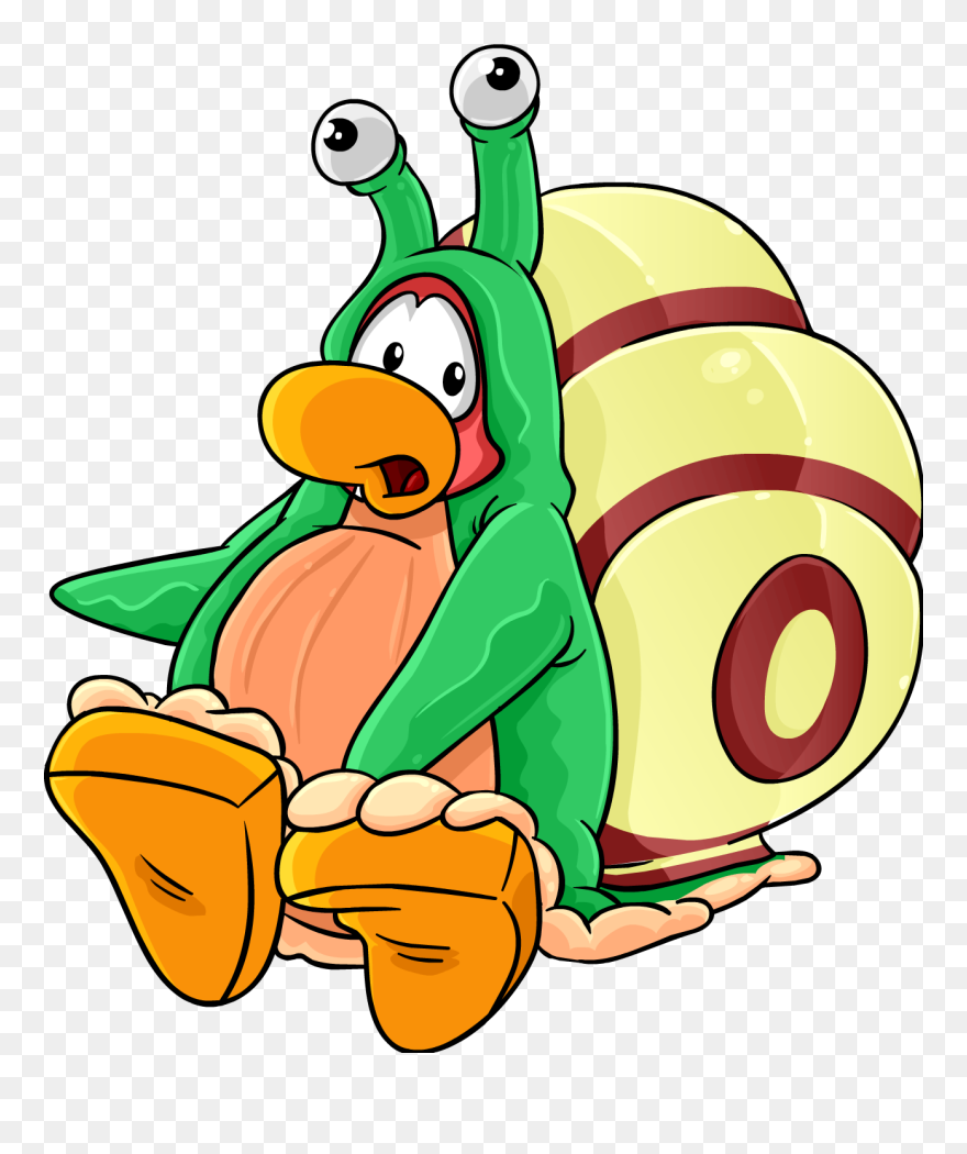 Snail Clipart Living Thing - Club Penguin Snail Costume - Png Download