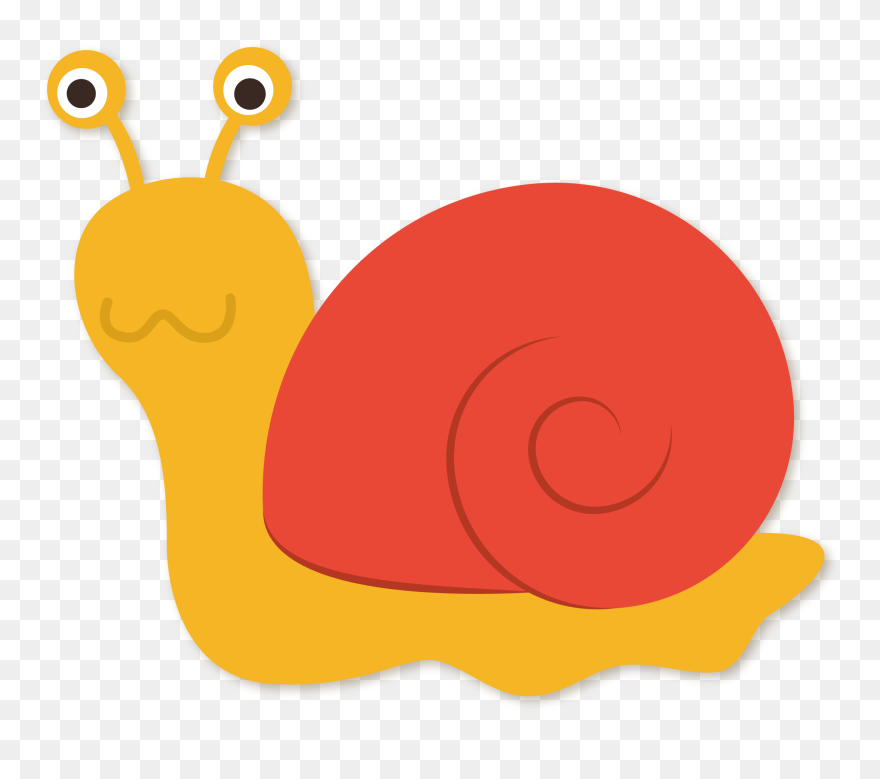 Mollusc Clipart Chicken - Snail - Png Download