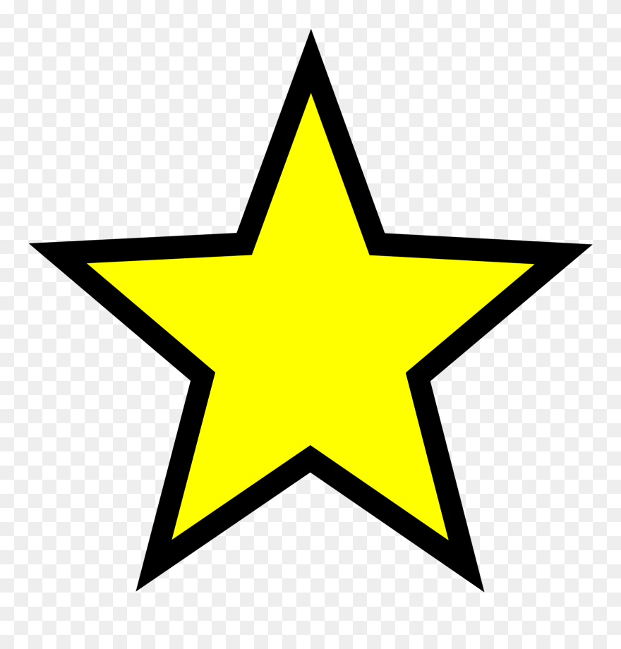 Sheriff Star Shape Clipart Clip Art Black And White - White Transparent Background Star - Png Download