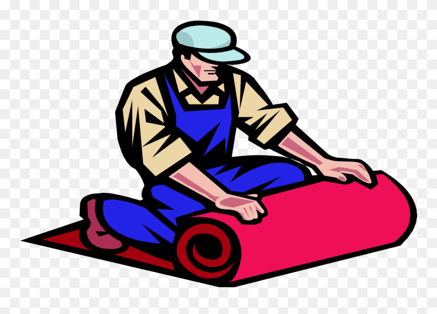 Floor Clipart Carpet Installation - Carpet Installation Clipart - Png Download