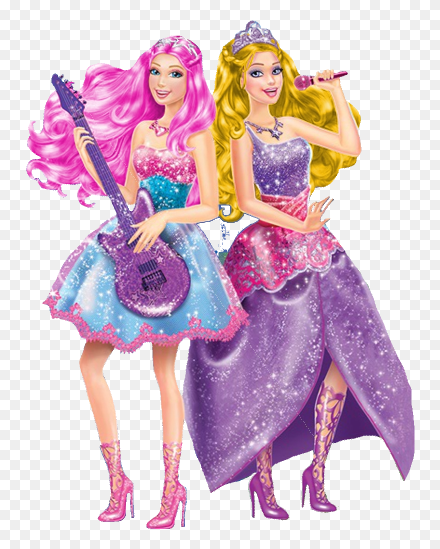 Barbie Rockstar Png - Barbie Pop Star Png Clipart