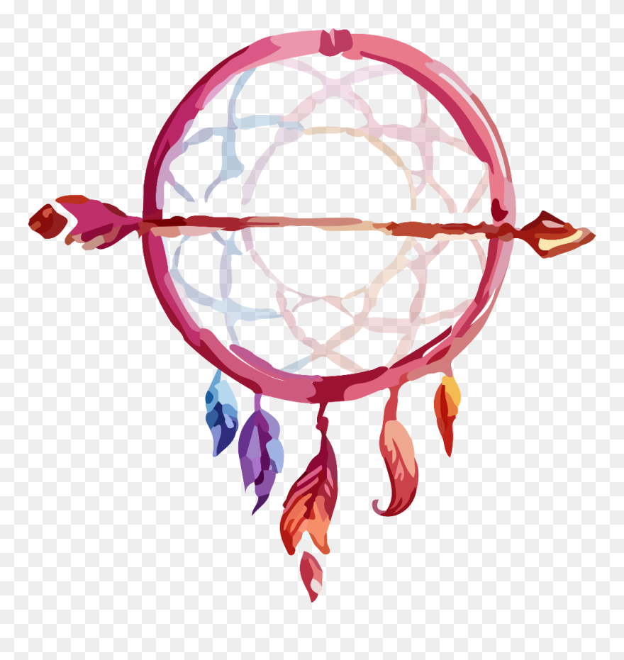 Dreamcatcher Transparent Bohemian - Bohemian Cartoon Png Clipart