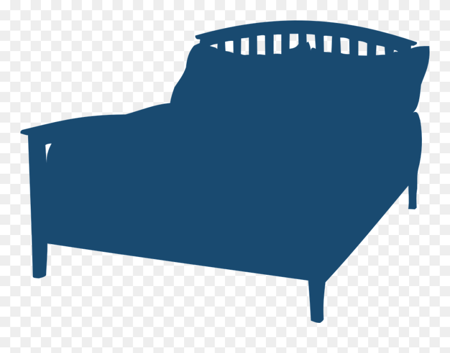 Transparent Bed Silhouette Png - Bed Silhouette Transparent Clipart