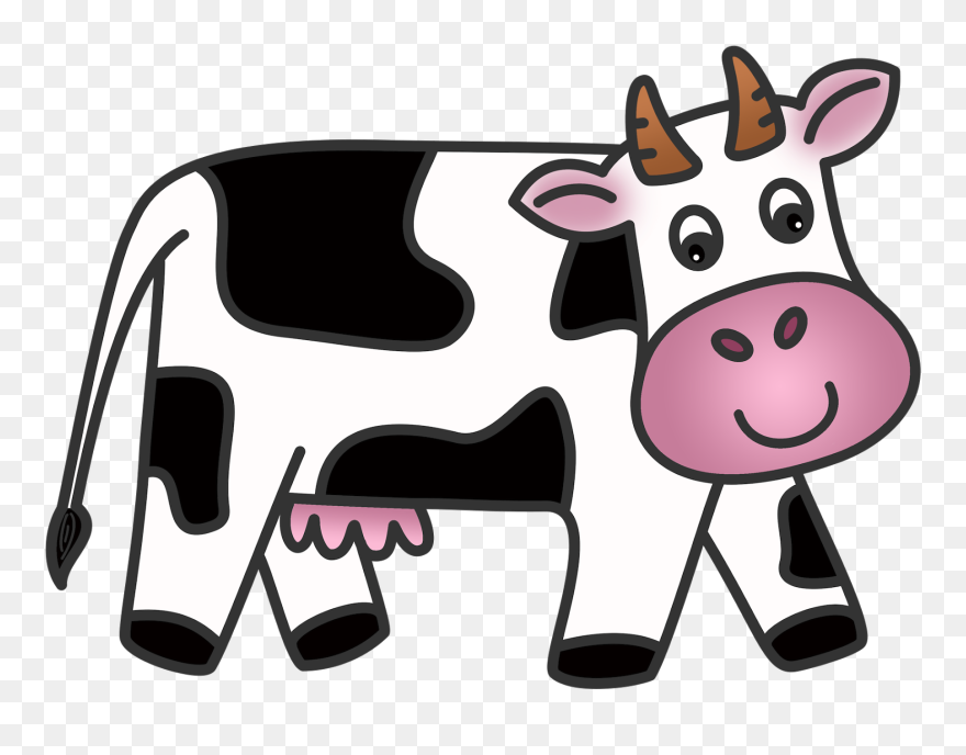 June 2013 - Dairy Cow Clip Art - Png Download
