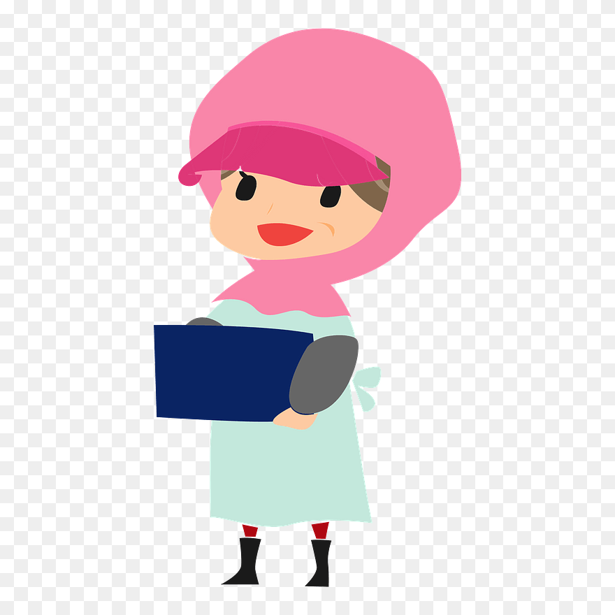 Female Farmer Clipart - Cartoon - Png Download