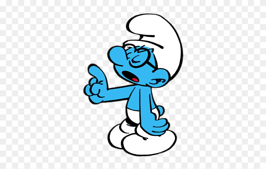 Brainy Smurf Clipart