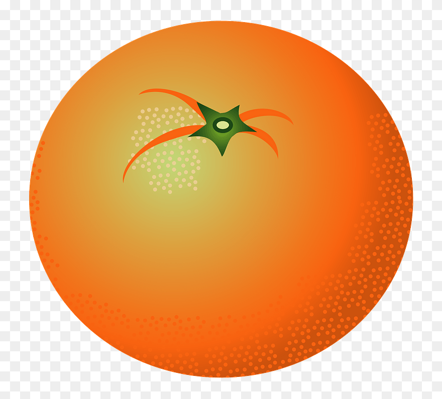 Unshu Mikan Fruits Clipart - Circle - Png Download