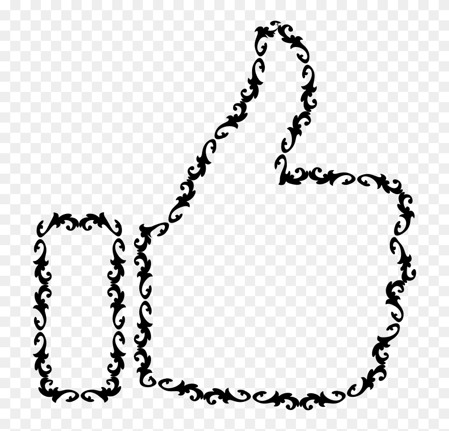 Flourishism Frame Thumbs Up - Frame Thumbs Png Clipart