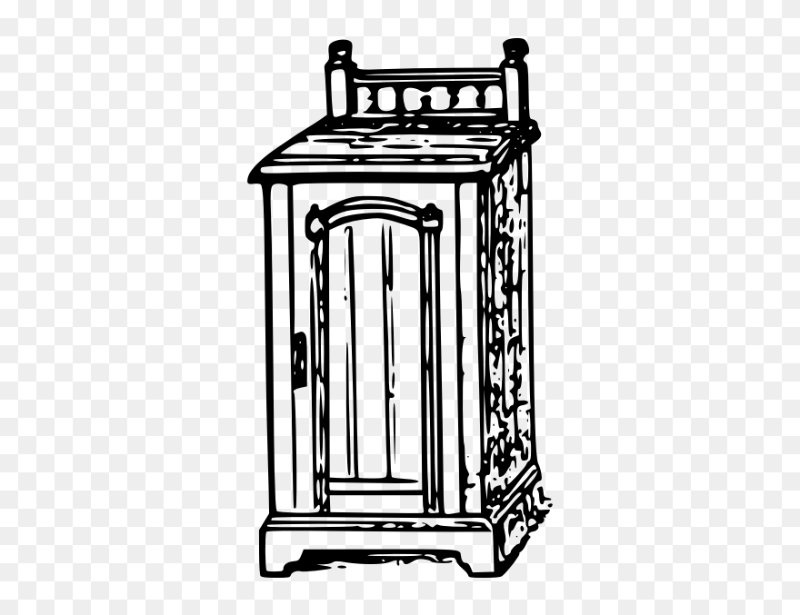 Retro Wardrobe - Clipart Gambar Lemari Baju - Png Download