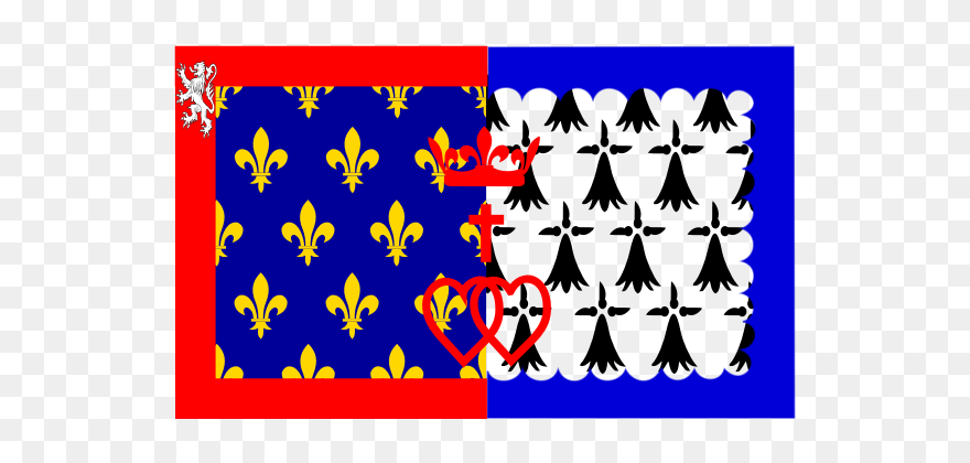 Pays De La Loire Region Flag Vector Image - Wappen Pays De La Loire Clipart