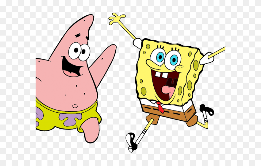 Spongebob Squarepants Cliparts - Sponge Bob Patrick Spongebob Squarepants - Png Download