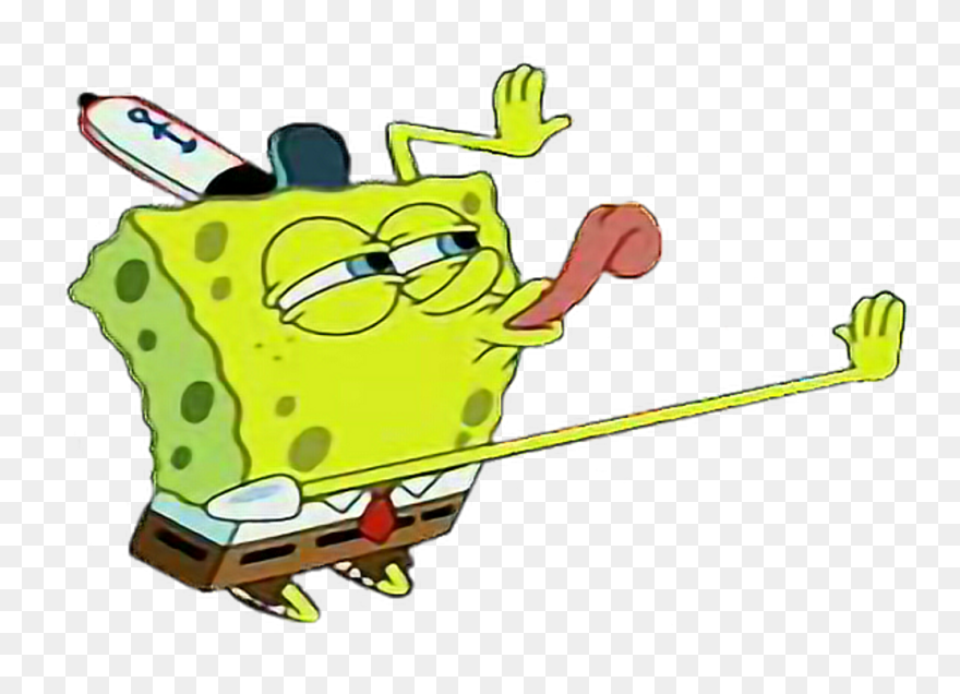 #spongebob #spongebob Squarepants #meme #aesthetic - Spongebob Licking Png Clipart