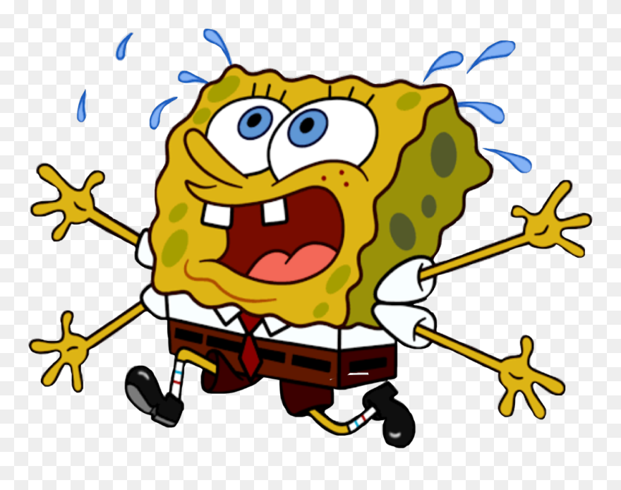 #spongebob #freetoedit #meme #bob Esponja #scary #asustado - Bob Esponja Corriendo Meme Clipart