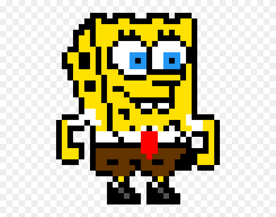 Spongebob Pixel Art Clipart , Png Download - Spongebob Pixel Art Transparent Png