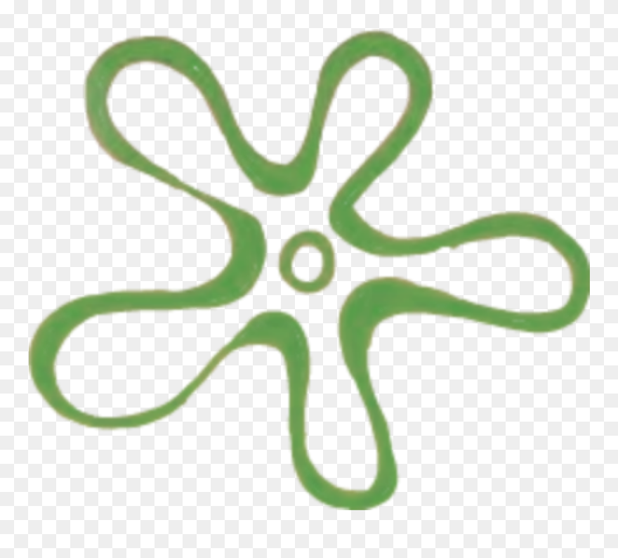 #spongebob #flower #green #grün #blume - Transparent Background Spongebob Flowers Clipart