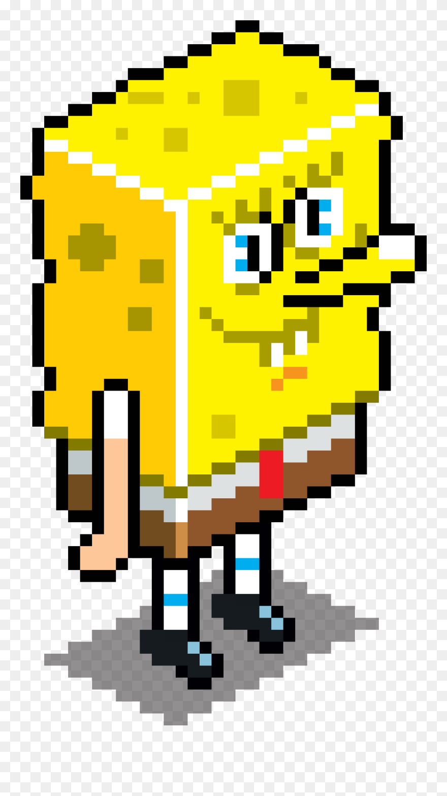 Pt Spongebob Guy 01t - Spongebob Isometric Drawing Clipart