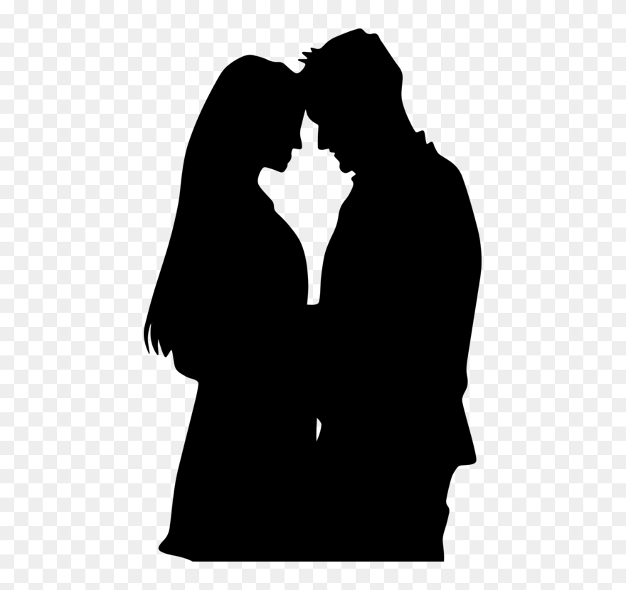 Romance Film Silhouette Couple Drawing - Couple Sketch Clipart