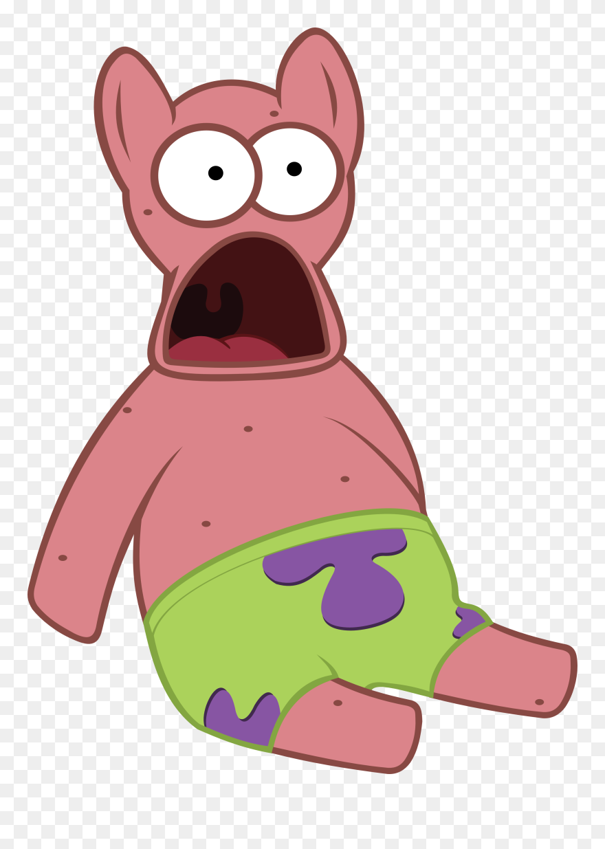 Patrick Star Spongebob Squarepants - Surprised Patrick Transparent Png Clipart