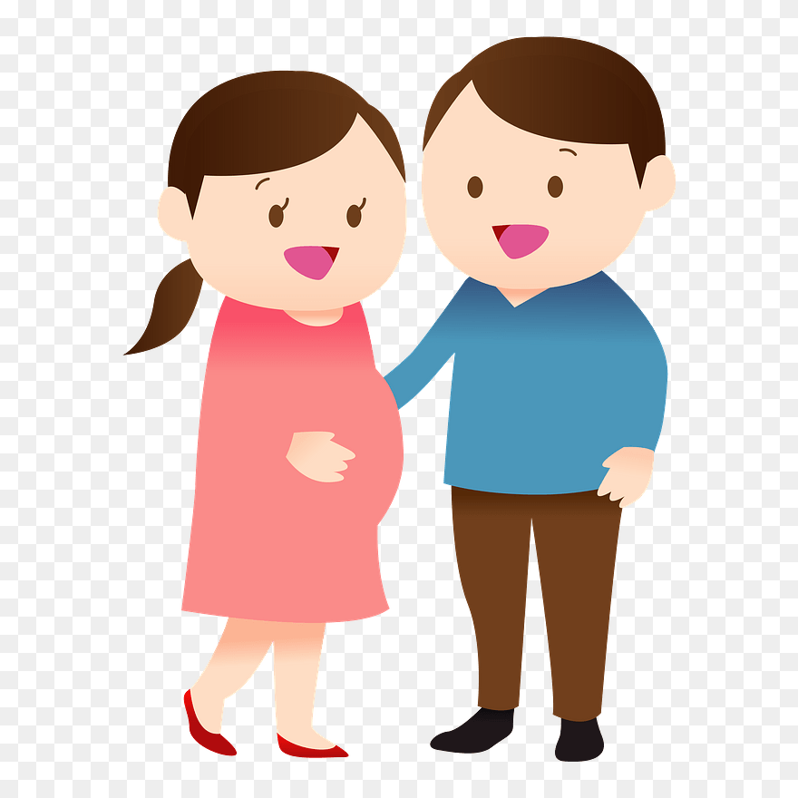 Couple Pregnancy Gravidity Clipart - Illustration - Png Download