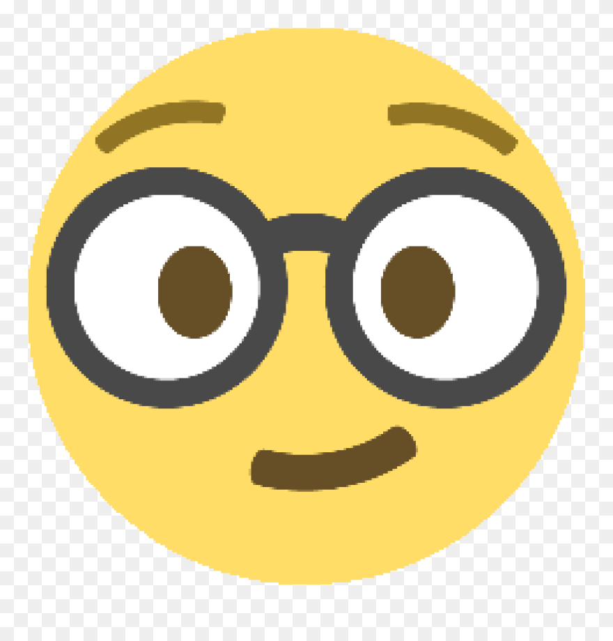 Emoticon Emoji Smiley Nerd Computer Icons - Nerd Emoji Clipart - Png Download