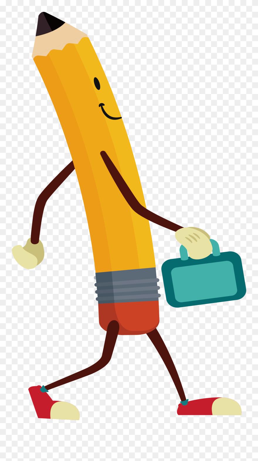 Clipart Walking Couple Old Indian - Walking Pencil - Png Download