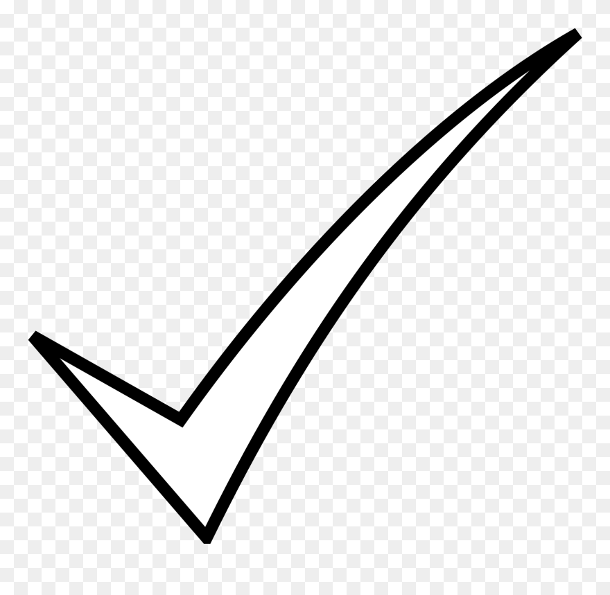Check Mark Clipart Black And White - Png Download