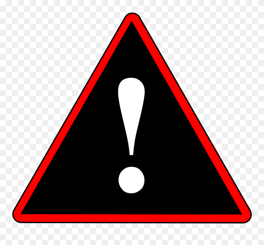 Red Black White Warning 1 Svg Clip Arts - Black And Red Caution Sign - Png Download
