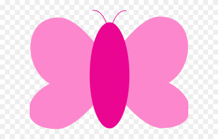 Pink Butterfly Clipart - Butterfly Clip Art Pink - Png Download