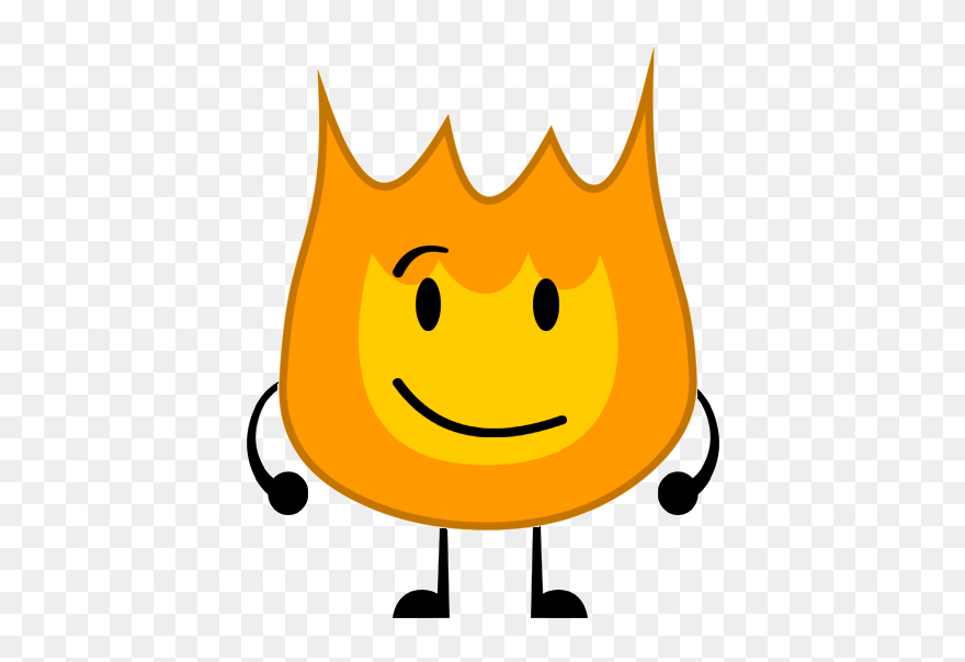 Bfb Firey Sitting Clipart
