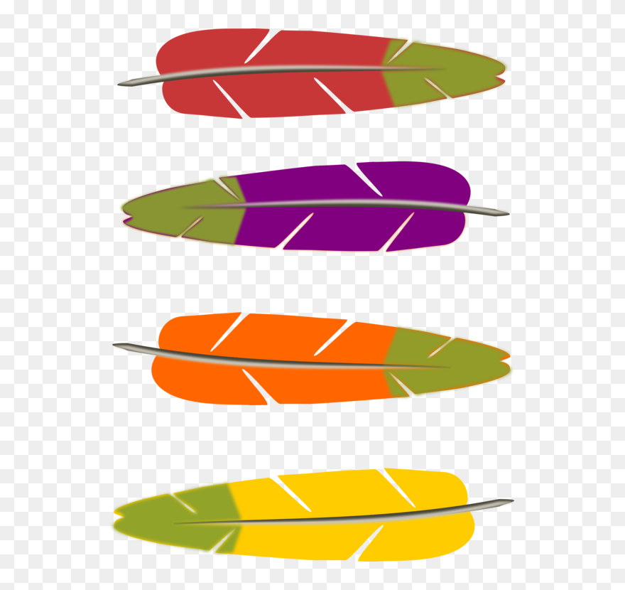 Leaf,wing,line - Turkey Feathers Clipart - Png Download