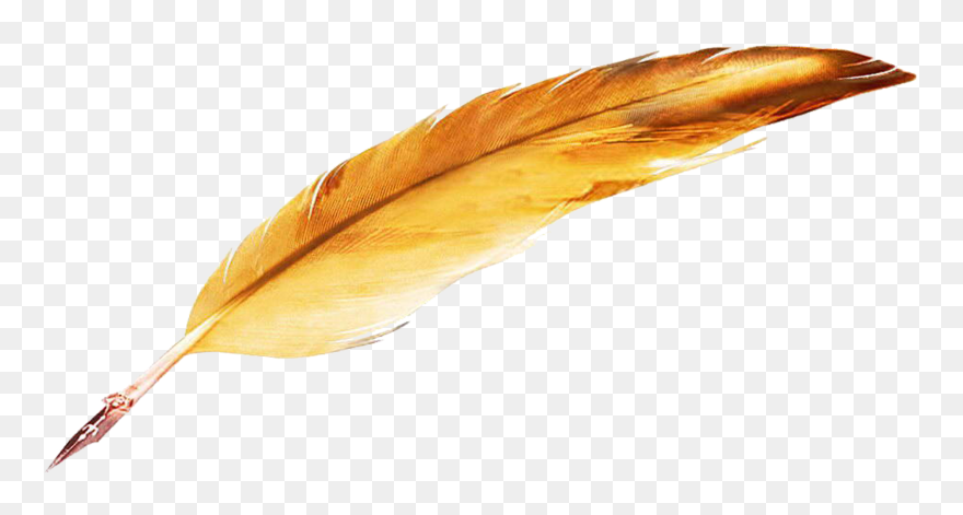 Transparent Feather Pen Clipart - Feather Pen Png