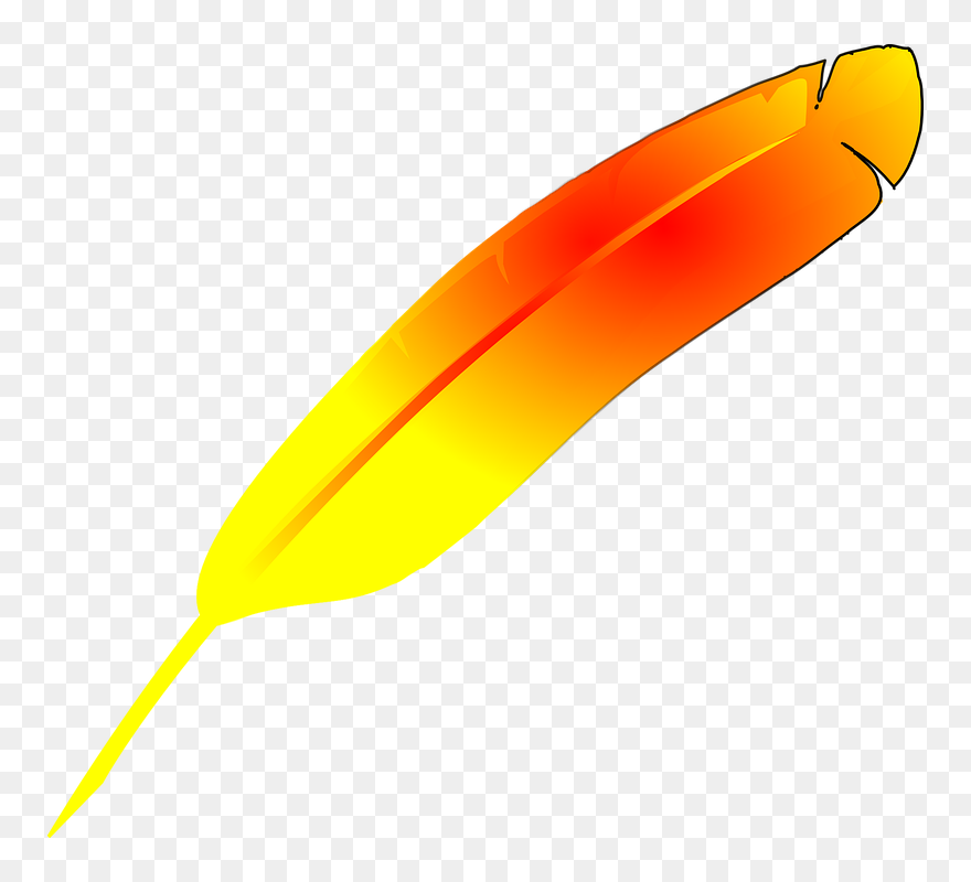 Transparent Quill Clipart - Colorida Pena Png