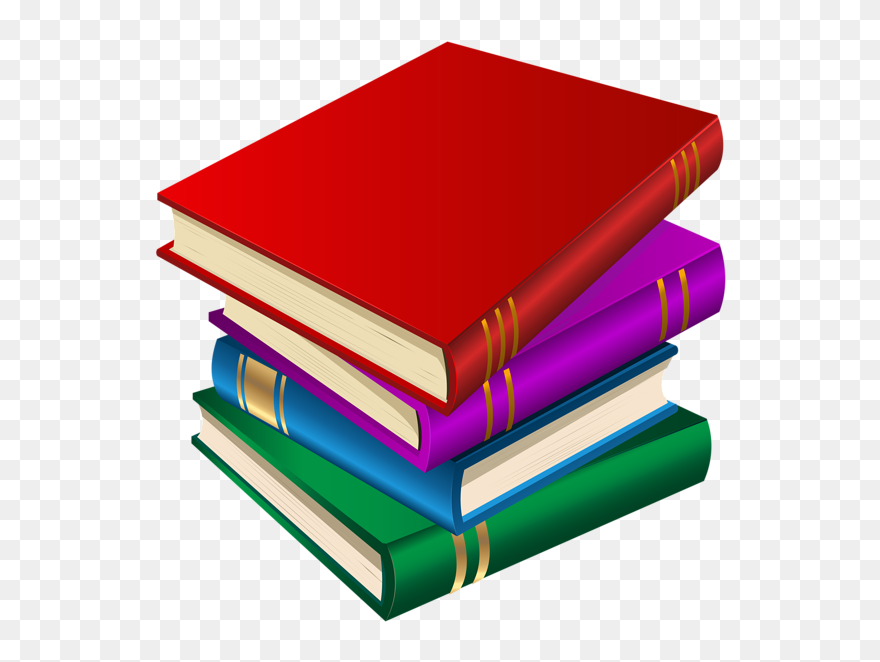 Free Clipart For Book And Quill Vector Black And White - Transparent Background Books Clip Art - Png Download