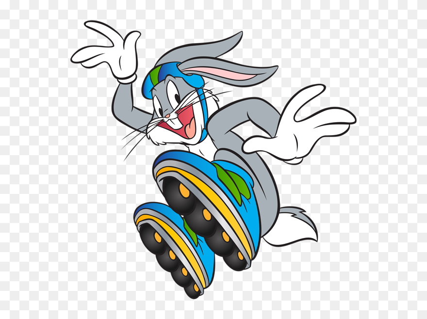 Bunny Baseball Clipart Banner Lola Bunny Clipart At - Bugs Bunny On Roller Skates Png Transparent Png