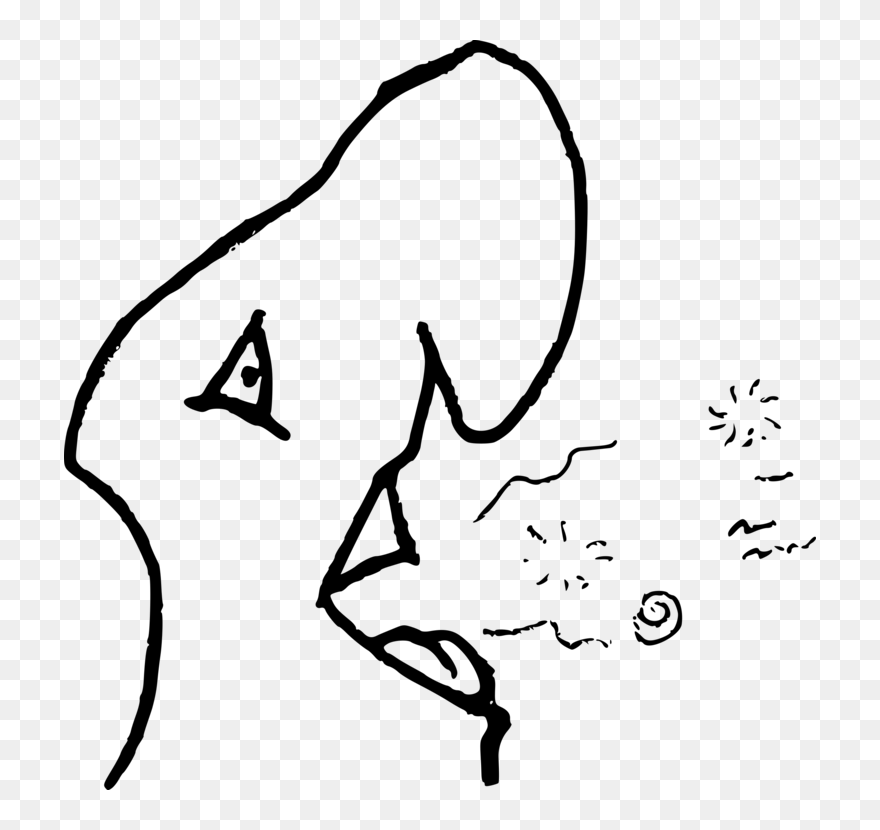 Smell Clipart Nose Breathing - Halitosis - Png Download