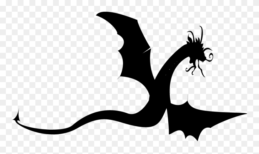 Silhouette European Dragon Illustration - 飛龍 Png Clipart