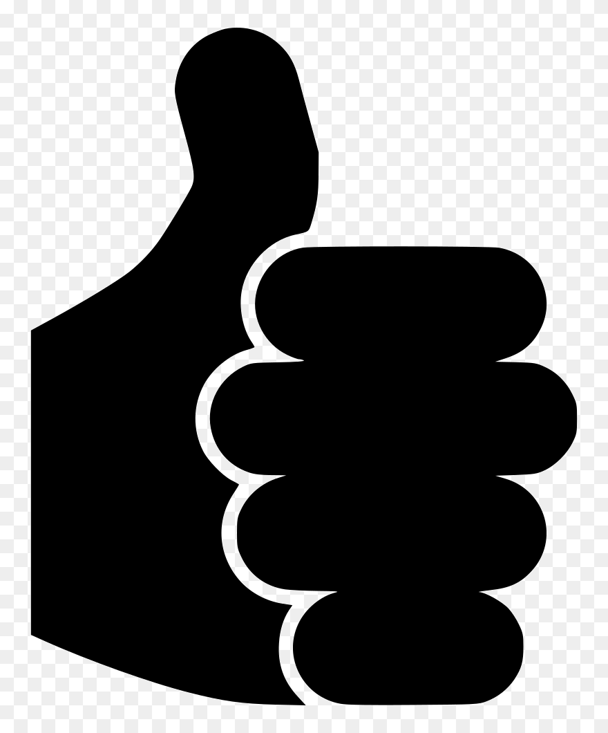 Thumb Clipart Respected - Yes Clipart Black And White - Png Download