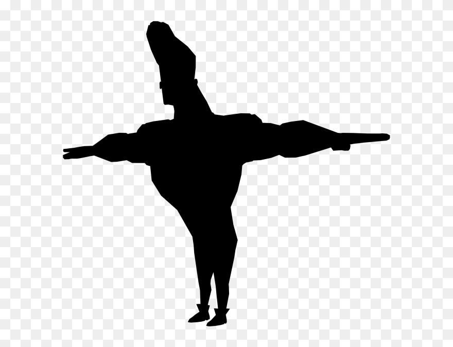 Modern Dance Clip Art Angle Line - Silhouette - Png Download