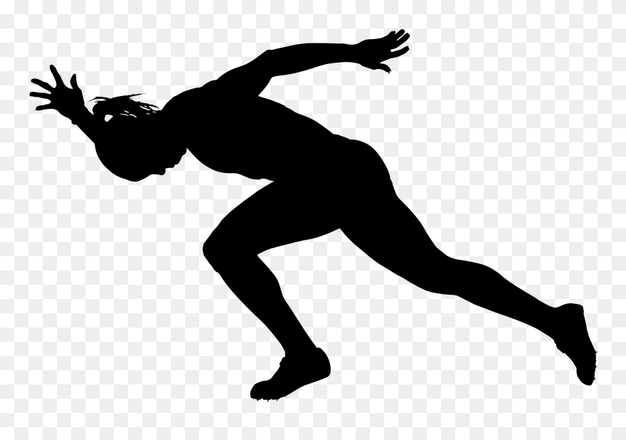 Black & White - Dancer Silhouette Clipart