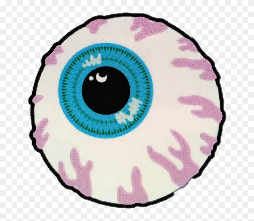 Clip Art Free Stickers Eyes Blue Vintage Veins Iris - Mishka Logo - Png Download