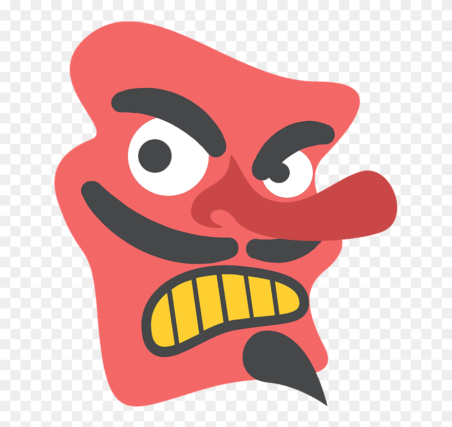 Goblin Emoji Clipart - Emoji Japanese Goblin - Png Download