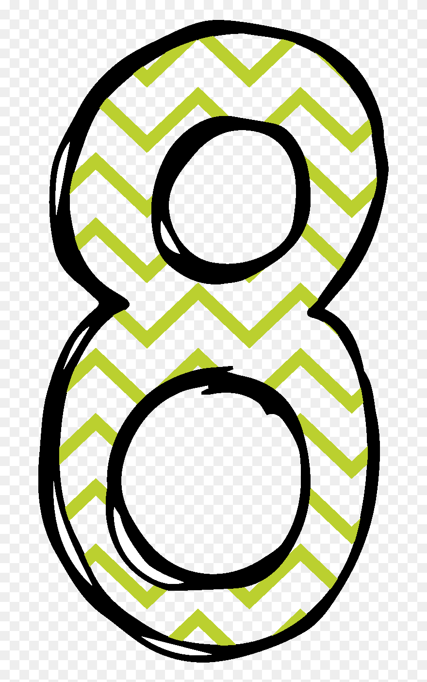 Numeros Matek Pinterest - Number 8 Clipart - Png Download