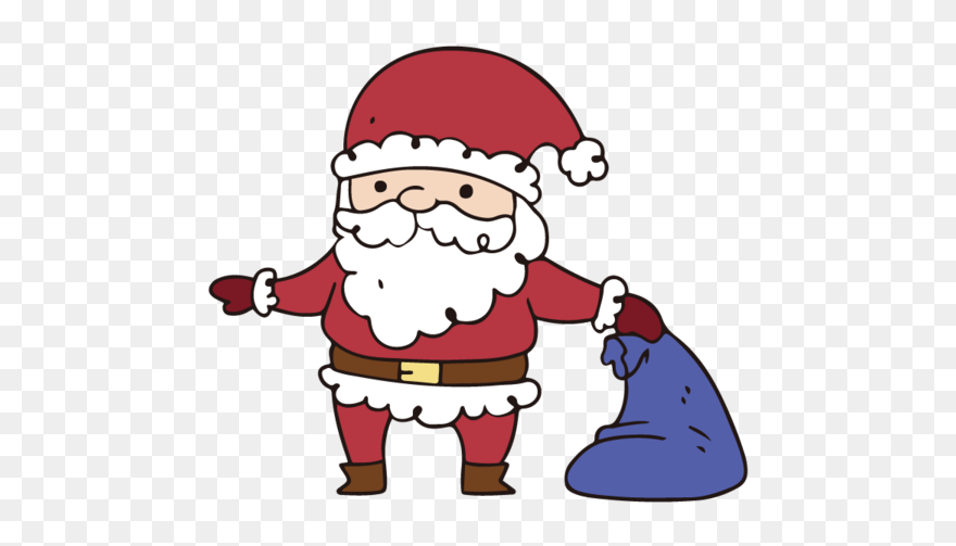 Transparent Santa Claus Christmas Day Drawing Cartoon - Santa Claus Clipart