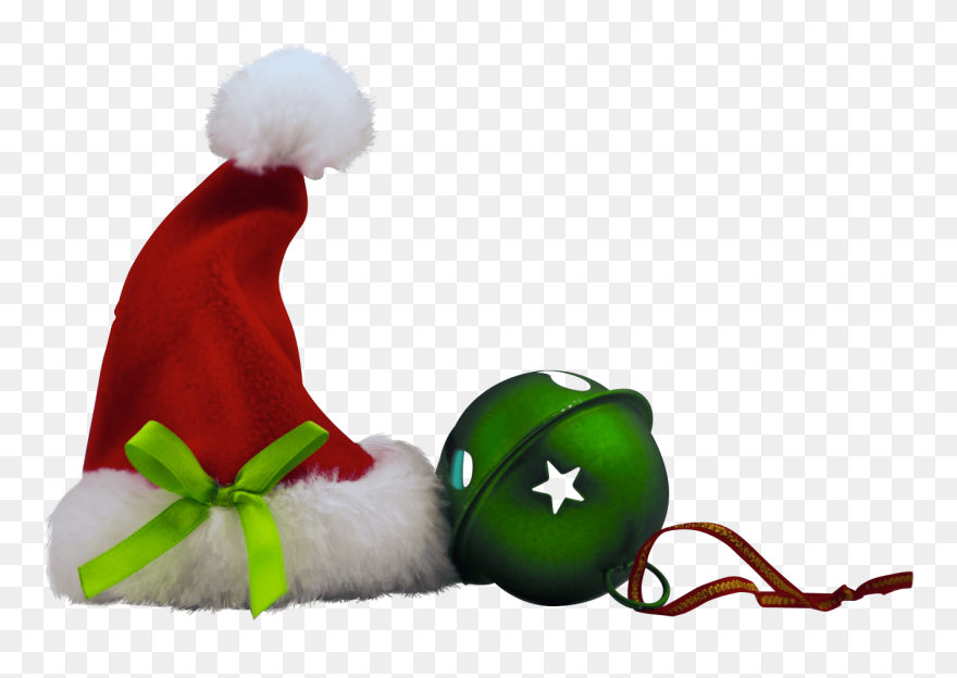 Christmas Hat And Bell Clip Arts - Navideño Png Transparent Png