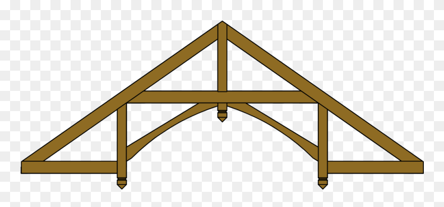 Hammer-beam Roof Truss - Truss Clipart - Png Download
