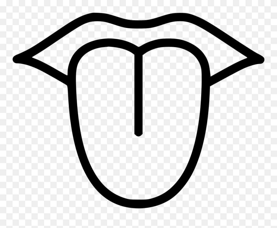 Mouth Language Tongue Biology Anatomy Medicine Tongue Black And White